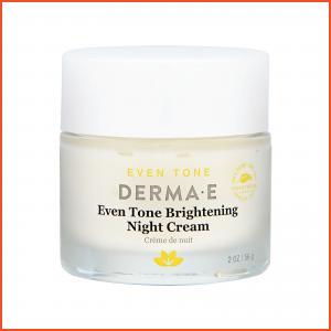 Derma e Evenly Radiant Brightening Night Cream With Vitamin C 2oz, 56g