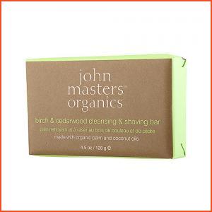 John Masters Organics  Birch & Cedarwood Cleansing & Shaving Bar 4.5oz, 128g (All Products)