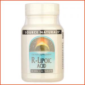 SOURCE NATURALS  R-Lipoic Acid 50mg 60tablets, (All Products)