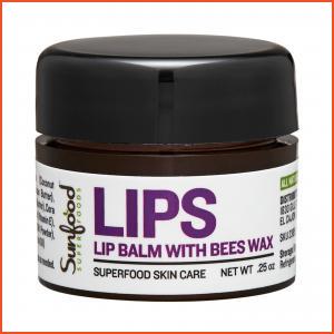 Sunfood  Lip Balm With Bees Wax 0.25oz, (All Products)